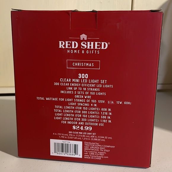 Red Shed Christmas Lights - Picture 2 of 2